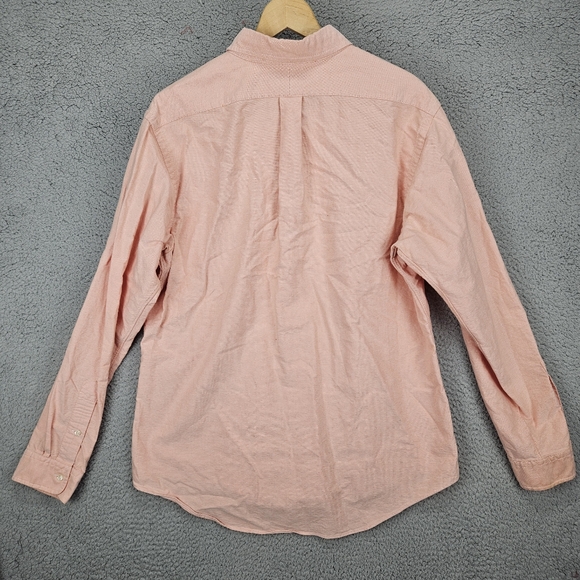 Vintage Ralph Lauren Shirt Mens XL Peach Long Sleeve Button Down Custom Fit - Picture 8 of 8